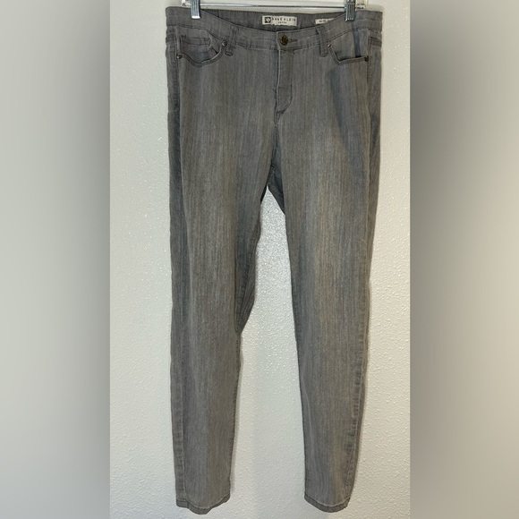 Anne Klein Gray Skinny Jeans Modern Fit Size 10 - Picture 1 of 4